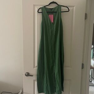 Universal Standard Forest Green Sleeveless Maxi Dress